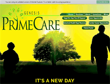Tablet Screenshot of genesisprimecare.org